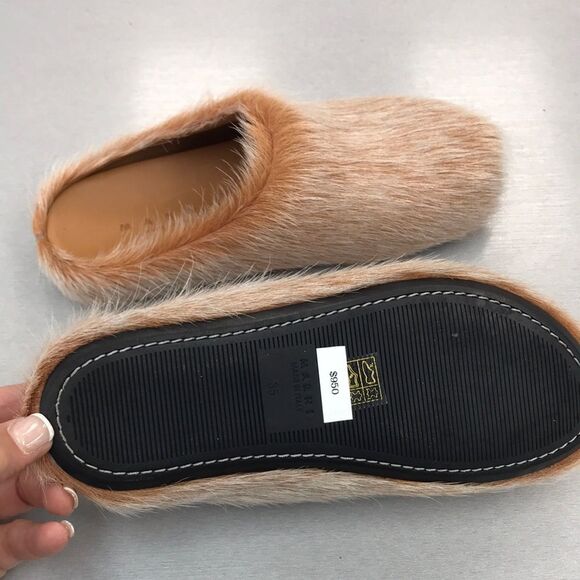 Women's Tan Faux Fur Slip-On Shoes - Picture 4 of 7